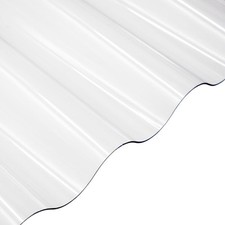 Polycarbonate Corrugated Roof Sheet Clear SUNTUF UV Protected DIY Pergola Canopy