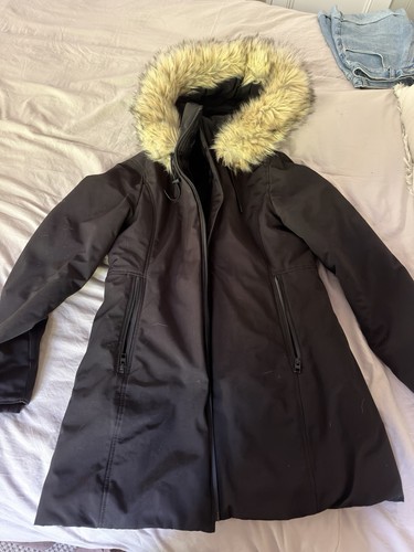Zara black winter parka with - zara,