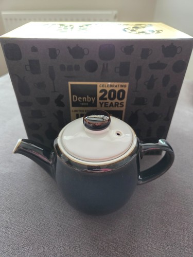 Denby jet black - denby, teapot