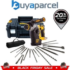 Dewalt DCH273N Cordless XR 18v SDS Brushless Hammer Drill + Tstak + 17 Piece Set