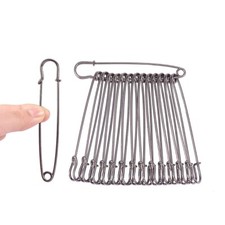 Gunmetal Safety Pins Large