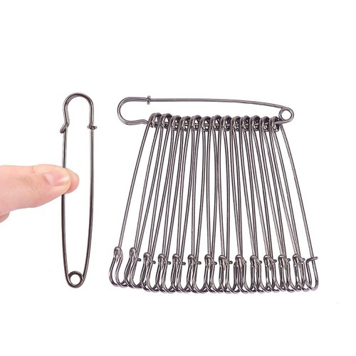 Gunmetal safety pins - safety,