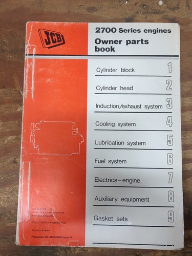 Jcb 2700 engine parts book - 2700,