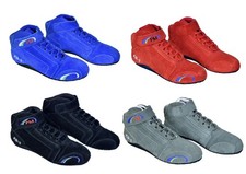 Karting /Race/Rally Boots with 100%  Genuine Leather Suede Adult & Child Sizes