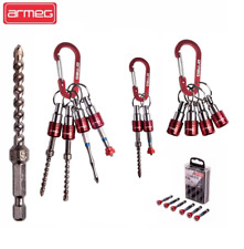 Armeg XL Or Stubby Impact Driver Rated Masonry Drill & Screwdriver Bits,