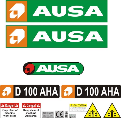 Ausa d100 aha dumper decal - ausa,