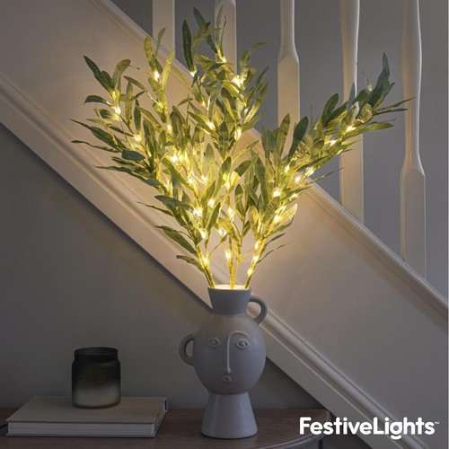 65cm battery led - lit, olive