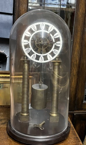 Skeleton clock with glass - clock,