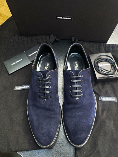Dolce gabbana blue suede - dolce,