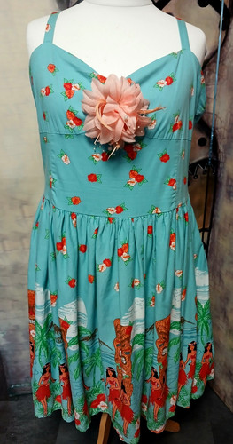 Lindy bop dress misty - dress, teal
