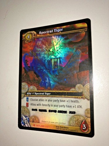 Spectral tiger loot card - card, world