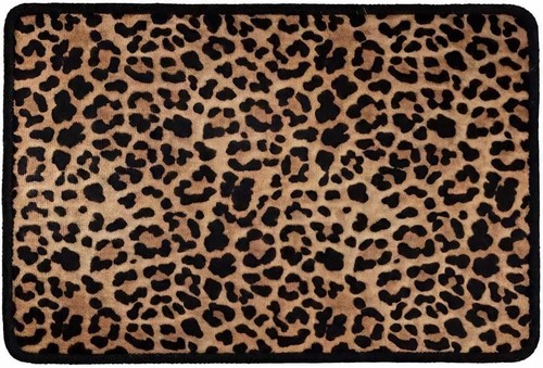 Leopard print rug - rug,, soft