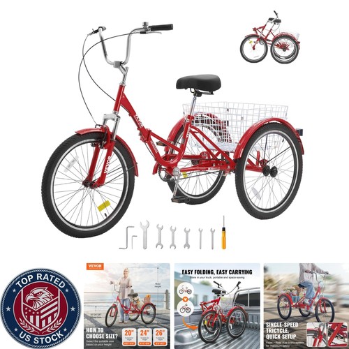 Compact folding tricycle - compact, for
