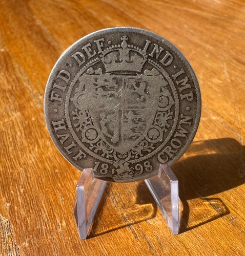 1896 half crown - crown, queen