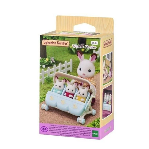 Triple stroller figurine - triple,