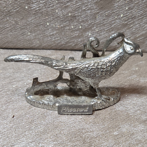 Metal pheasant collectable - metal,