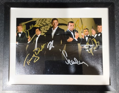 James bond hand signed photo - bond,