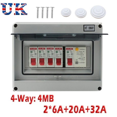 Way consumer unit fuse - box, 4