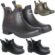 LADIES WOMENS ANKLE RAIN WARM WINTER WELLIES WELLINGTON GARDEN WALKING BOOTS