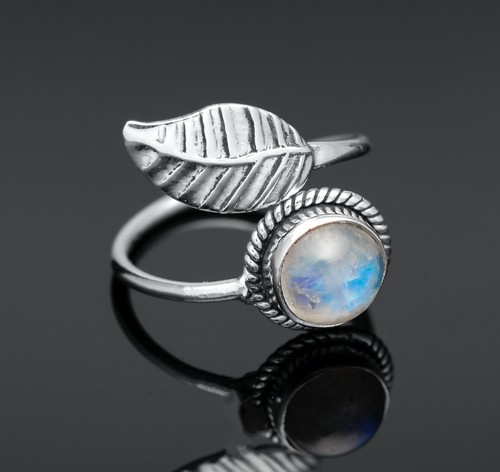 Round ring 925 sterling silver - ring,