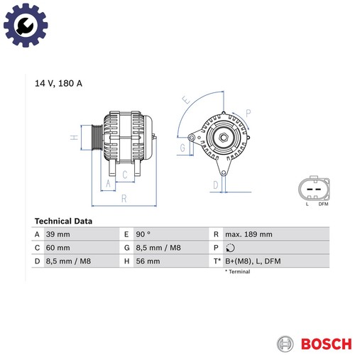 Alternator 986 081 230 - 081,