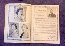 1953 Coronation of Her Majesty Queen Elizabeth II 2nd June Souvenir Programme