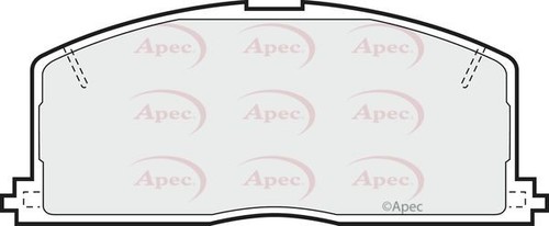 Apec front brake pad set - apec,
