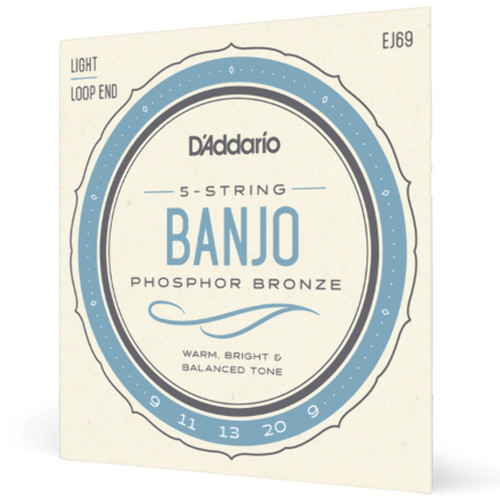 Addario string g banjo - d'addario, 5-string