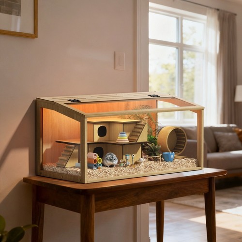Large wooden hamster - large,