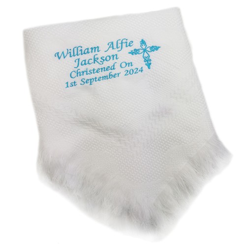 Personalised baby shawl large - personalised,