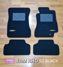 TOYOTA SUPRA JZA80 MKIV S2 FACELIFT FLOOR MATS GREY BLACK