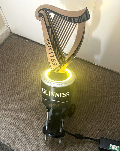 Guinness illuminated harp - illuminated,