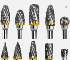 10pcs Tungsten Carbide Burr