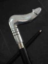 Man's Penis Walking Stick Cane Unique Penis Head Handle Wooden Walking Stick