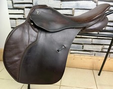 17” MW Kieffer N. Koof FL Jump Saddle - Brown