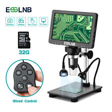 Digital Microscope 1200X 7 inch LCD Microscope with 32G Card Video Camera