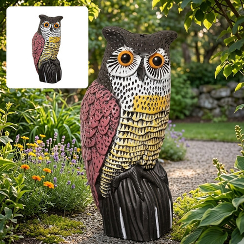 Realistic owl decoy 40cm - owl,