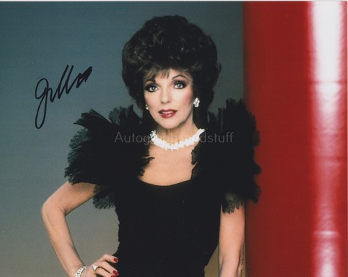 Joan collins hand signed 8x10 - collins,