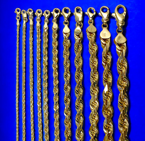 10k yellow gold - 10k, rope