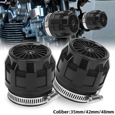 2X Motorcycle 42mm 48mm Inlet Air Intake Air Filter Cleaner Dirt Bike Universal