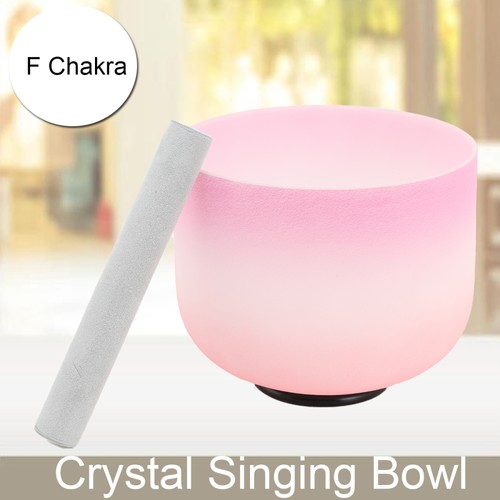 Crystal singing bowl heart - 8",