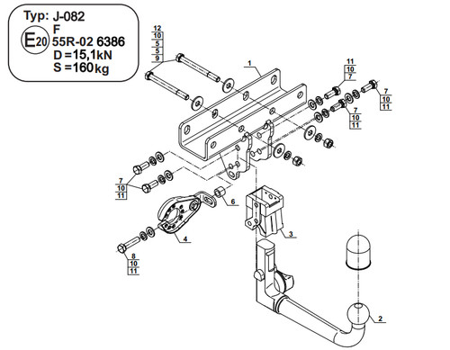 Detachable tow bar for - detachable,