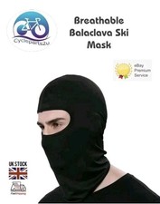 Balaclava Full Face Mask Men Women Cycling Ski Winter Warm Neck Black Motorbike 