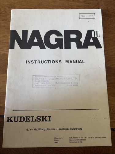 Nagra tape recorder - tape,
