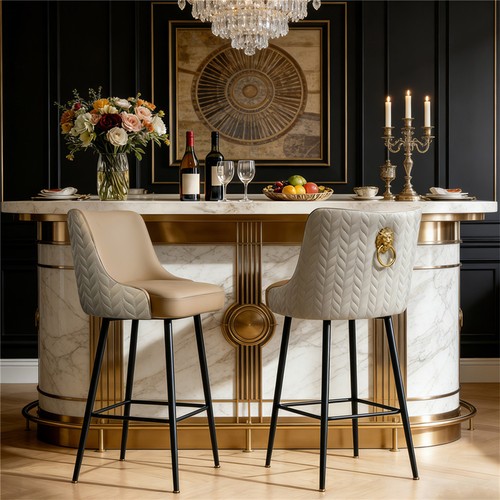 Padded kitchen breakfast bar - breakfast,