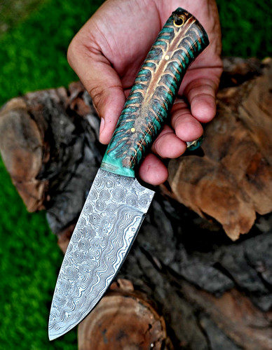 Custom made forged damascus - made,