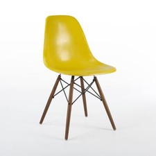 Herman Miller Eames DSW Yellow Original Vintage Dining Side Shell Chair