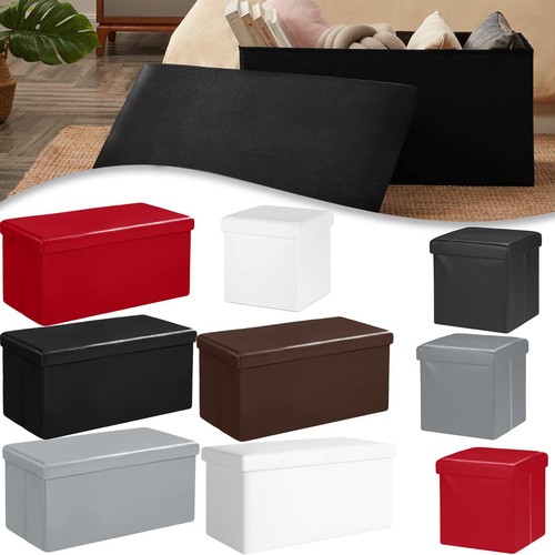 Folding ottoman storage box - ottoman,