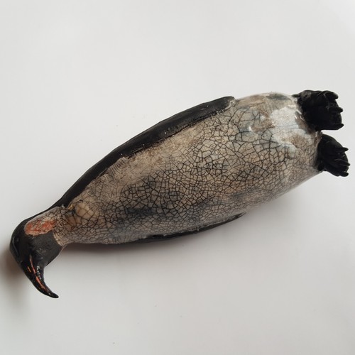Irish studio pottery penguin - irish,