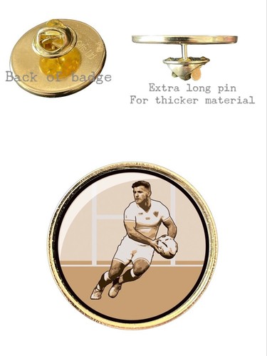 Rugby player 26mm - rugby, lapel